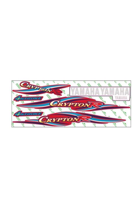 Yamaha Crypton 2004 Kırmızı Sticker Set 001