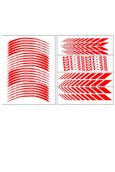 Yamaha Reflektör Kırmızı Mt-25 Racıng Jant Şeridi