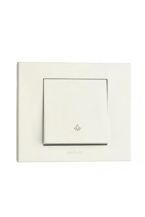 OVİVO Grano Beyaz Light Anahtar Çerçeve
