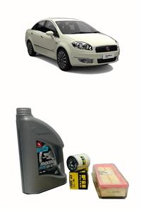 Petrol Ofisi Fiat Linea 1.4 8v Yağ Bakım Seti Hava Filtresi + Yağ Filtresi + 4 Litre Motor Yağı