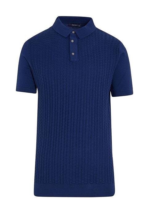 Hatemoğlu Lacivert Regular Fit Polo Yaka Triko Tişört