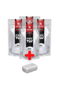 Doğaltuz Bundle Set - Çankırı Kaya Tuzu Ince Tip (4x1000gr) + Hediye Tuz Sabunu 1 Adet - Doğal Tuz