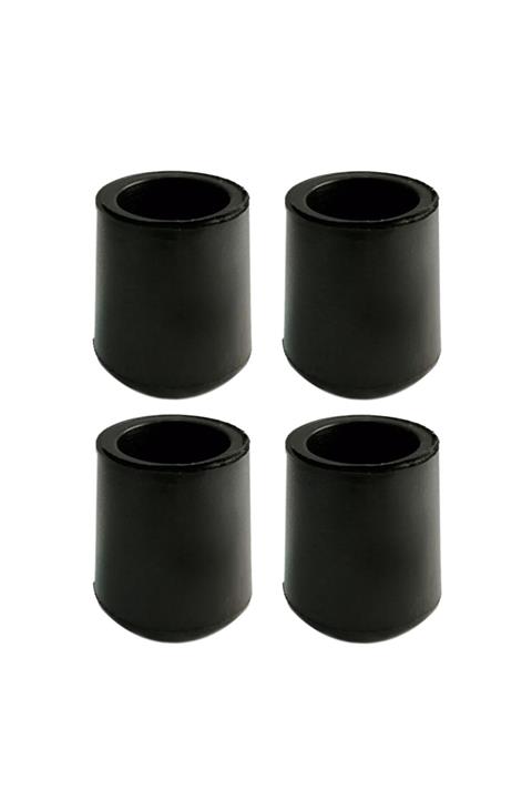 Adem Koç 21 Mm Pvc Sandalye Profil Ayak Pabucu Sessiz Yumuşak - Siyah (4 Adet)