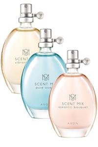 AVON Scent Mix Vibrant Fruity Romantic Bouquet Pure Ocean Parfüm Paketi