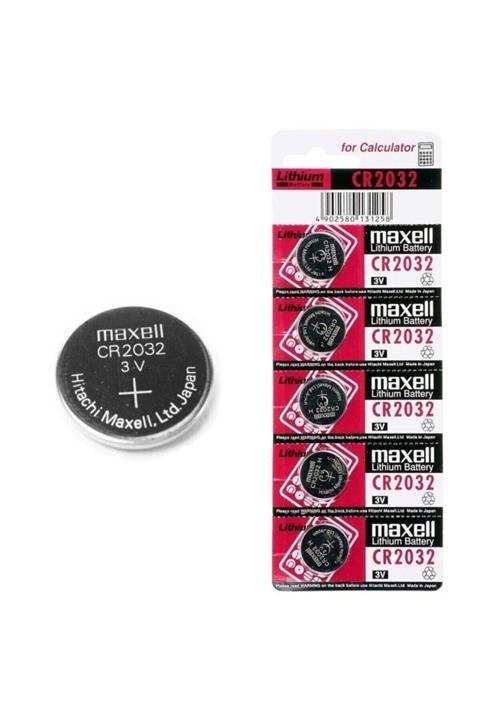 Maxell Cr 2032 3v Lityum Para Pili 5'li Saat Pili Düğme Pil Yeni Tarih 06-2025