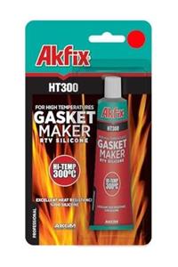 Akfix Ht300 Kırmızı Yüksek Isı Silikonu Sıvı Conta 50 gr