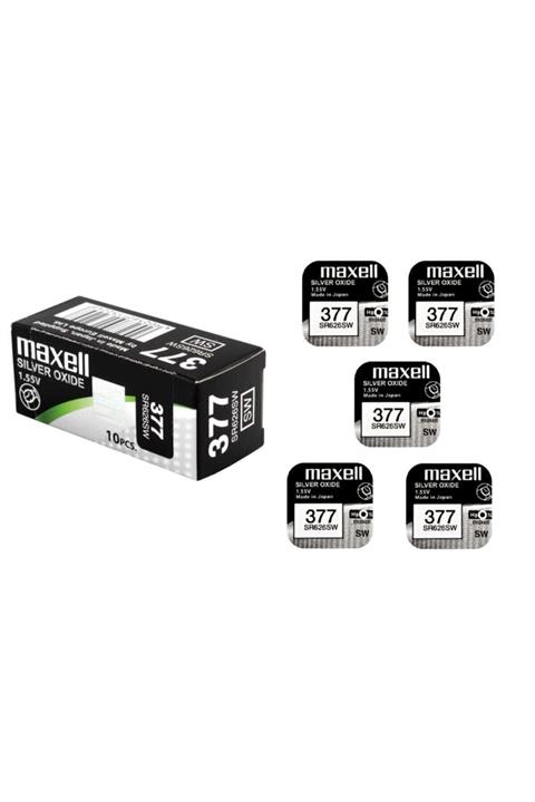 Maxell Sr626sw Ag4 377 Numara Saat Ve Cihaz Pili 5 Adet Son Kullanma Tarihi 2026