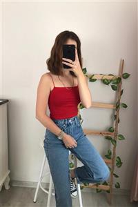 Scbutik Ip Askılı Crop Top Büstiyer