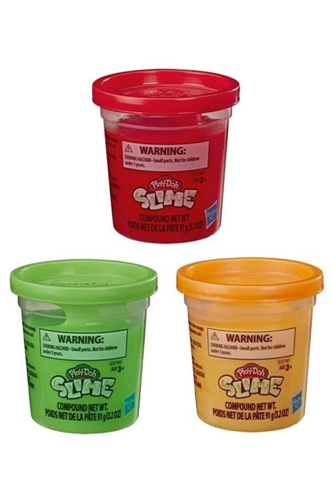 Play Doh Play-doh Slime 3'lü Hamur Metalik Kırmızı + Metalik Yeşil + Metalik Turuncu