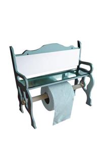 Bahat Ahşap Kayın Ağacı Aynalı Mutfak Banyo Wc Kağıtlık Havluluk Peçetelik Gümüş Renk