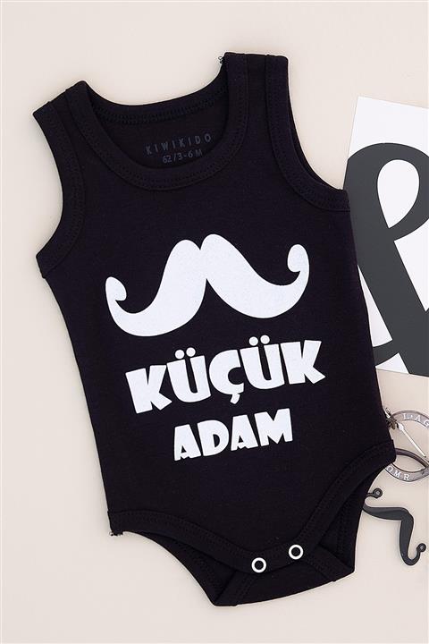 bebboo Erkek Bebek Küçük Adam Baskılı Atlet Body