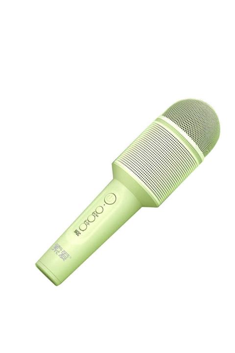 Soaiy Mc8 Karaoke Mikrofon Profesyonel Bluetooth Hoparlör Yeşil + Popsocket