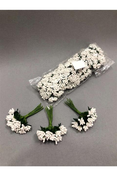 Aker Hediyelik Beyaz Renkli Nikah Şekeri Bebe Hediyelik Süsleme Tohum 1 Paket 144lü