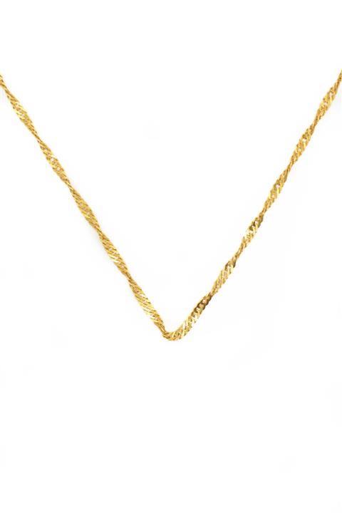 CiGOLD Kadın  Altın Tas sız Fantezi Zincir 48k2znc0558055553 22 Ayar