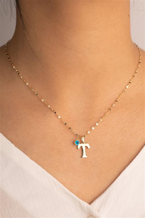 YAVUZ KUYUMCULUK Altın Italyan Aynalı Zincir Harf Kolye