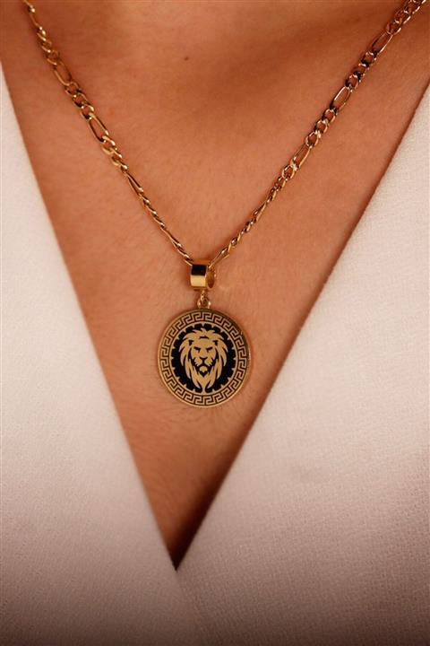 Adil İdil Kuyumculuk Halat Zincir Aslan Başı Kolye