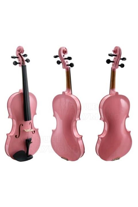 İDOL Keman 3/4 Pembe Tam Set Keman