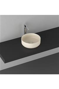 İsvea Infinity Ø 36 Cm Tezgahüstü Lavabo - Fildişi