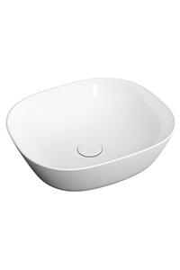 VitrA Plural 7810b403-0016 Kare Alçak Çanak Lavabo, Clean, 45 Cm, Beyaz