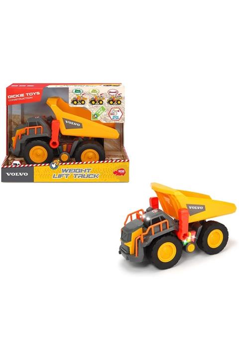 Dickie Toys Inşaat Araçları Sesli Ve Işıklı Büyük Volvo Ağırlık Kaldırma Kamyonu