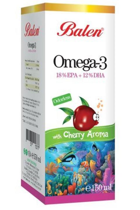 Balen Omega 3 Vişne Aromalı Balık Yağı 150 ml