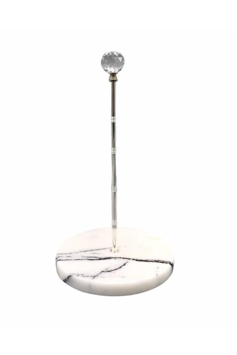 MIARIK DESIGN & DEKORASYON Leylak Mermer Kristal Peçetelik Havluluk