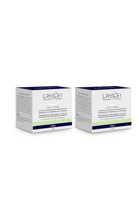 Lavilin Koltuk Altı Krem Deodorant Erkek 7 Gün Etkili 10ml (2 Adet)