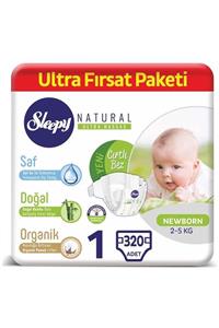 Sleepy Natural Bebek Bezi 1 Numara Yenidoğan Ultra Fırsat Paketi 320 Adet