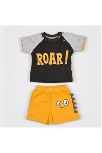 Gubi Kids Unisex Bebek Siyah Roar Ikili Takım