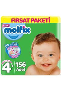 Molfix Bebek Bezi 4+ Beden Fırsat Paketi 9-16 Kg (3*52) 156 Adet