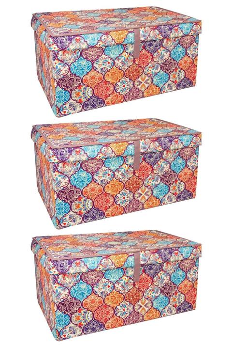 ELİFE HOME Çok Amaçlı Kutu 3'Lü Mega Set