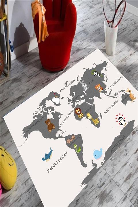 KARNAVAL HOME Karnaval Kıtalar Eğitici Çocuk Halısı