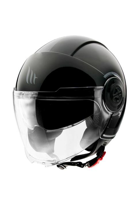 MT Kask Vıale Sv Solıd A1 Gloss Black Parlak Siyah