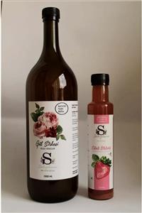 Süheylaana Doğal Gül Sirkesi 1500 ml Ve Doğal Çilek Sirkesi 250 ml