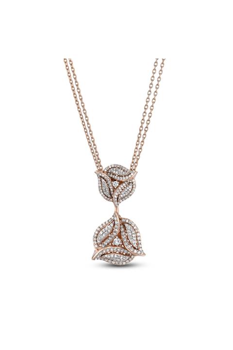 Barok Diamond Kadın Masal Pırlanta Kolye 1.37 Ct. E Vs 18k