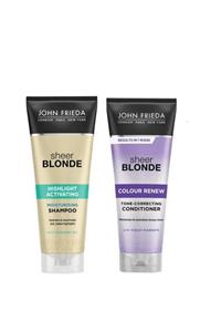 John Frieda Sarı Saçlar Için Renk Yenileyici Ton Düzeltici Saç Kremi Ve Aktive Edici Saç Şampuanı