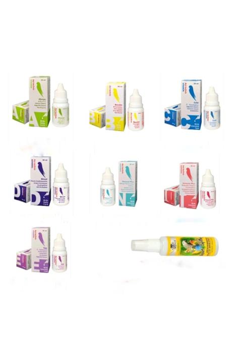 Avi Technic Kuş Vitamin Ve Sağlık Seti 8 Parça