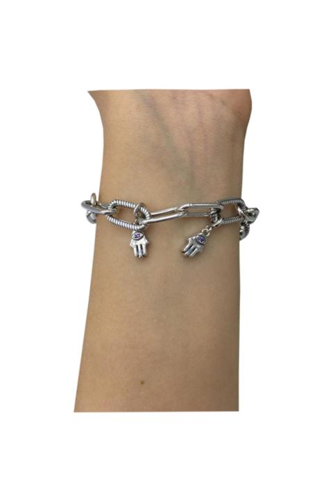 My Story Fatma'nın Eli Sallantılı Gümüş Charm