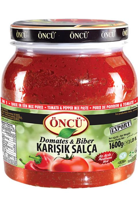 Öncü Karışık Salça 1600 gr Cam Pet