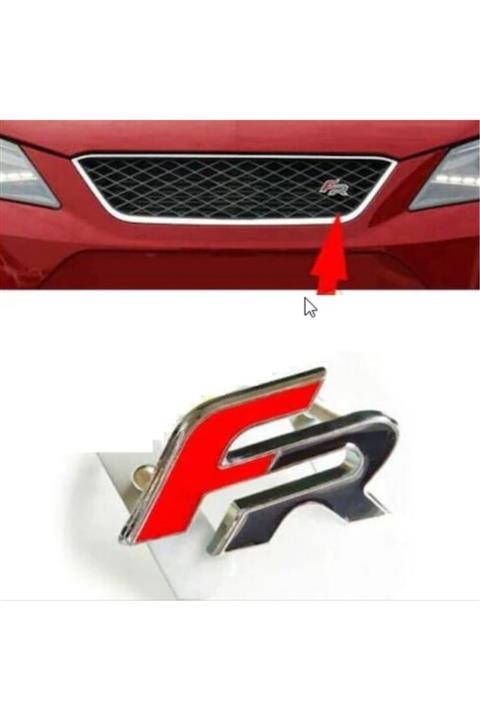 Techmaster Seat Fr Vidalı Logo Amblem Kırmızı F Siyah R