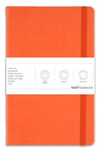 Matt Notebook 13x21 Lastikli Defter Çizgili Turuncu