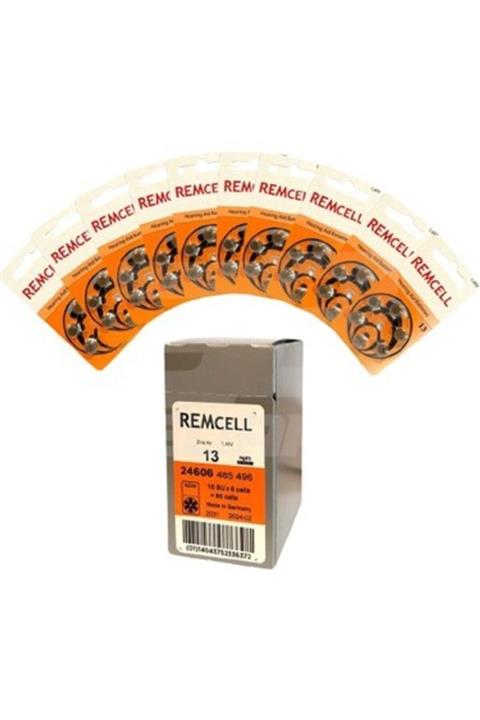 Remcell 13 Numara Işitme Cihaz Pili 6'lı Blister ( 10 Paket )