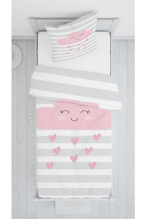 Consept Home Pembe Desenli Yatak Örtüsü Takımı