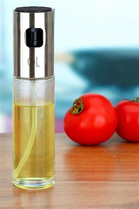 Amasra Yağ Sprey Şişesi Cam Paslanmaz Çelik Pot Sızdırmaz Pratik Dekoratif Yağdanlık