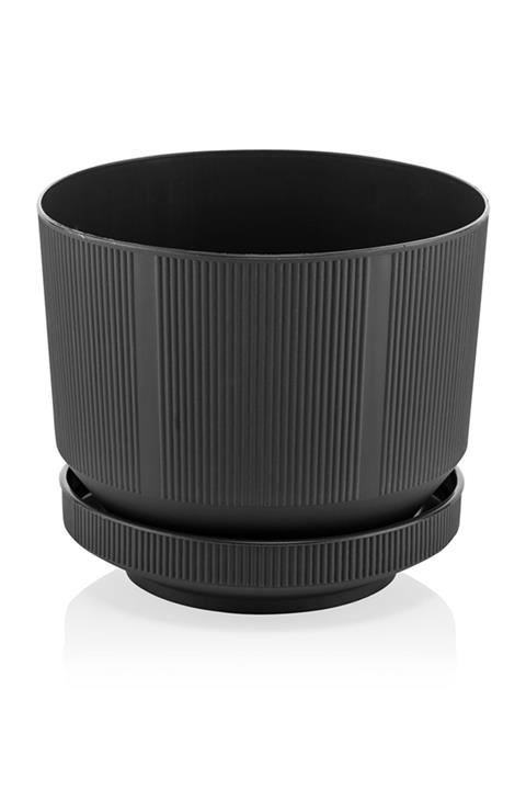 MF Botanik Dekoratif Lüks Saksı 3.3 Litre Antrasit