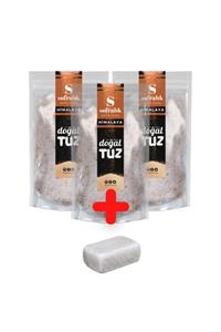 Doğaltuz Bundle Set - Himalaya Tuzu Ince Tip (3x1000gr) + Hediye Tuz Sabunu 1 Adet - Doğal Tuz