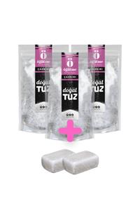 Doğaltuz Bundle Set - Çankırı Kaya Tuzu Kristal Tip (3x1000gr) + Hediye Tuz Sabunu 2 Adet - Doğal Tuz