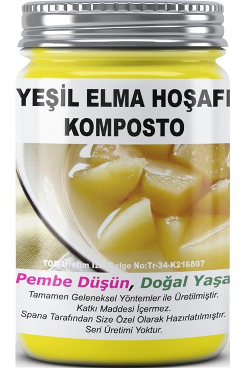 SPANA Yeşil Elma Hoşafı Komposto Ev Yapımı Katkısız 500 ml