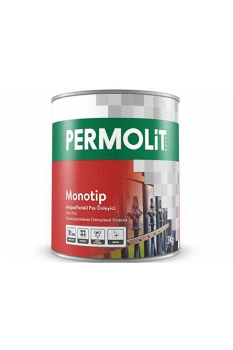 Permolit Monotip Antipaslı Metal Boyası 2.5lt Siyah