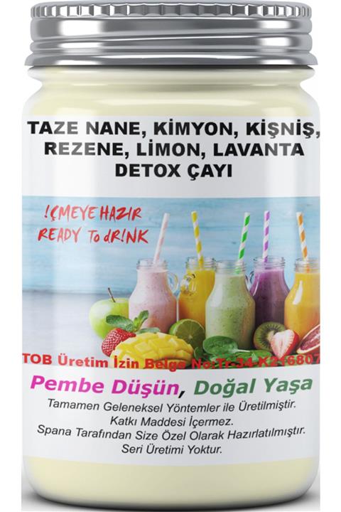SPANA Taze Nane, Kimyon, Kişniş, Rezene, Limon, Lavanta Detox Çayı Ev Yapımı Katkısız 500ml